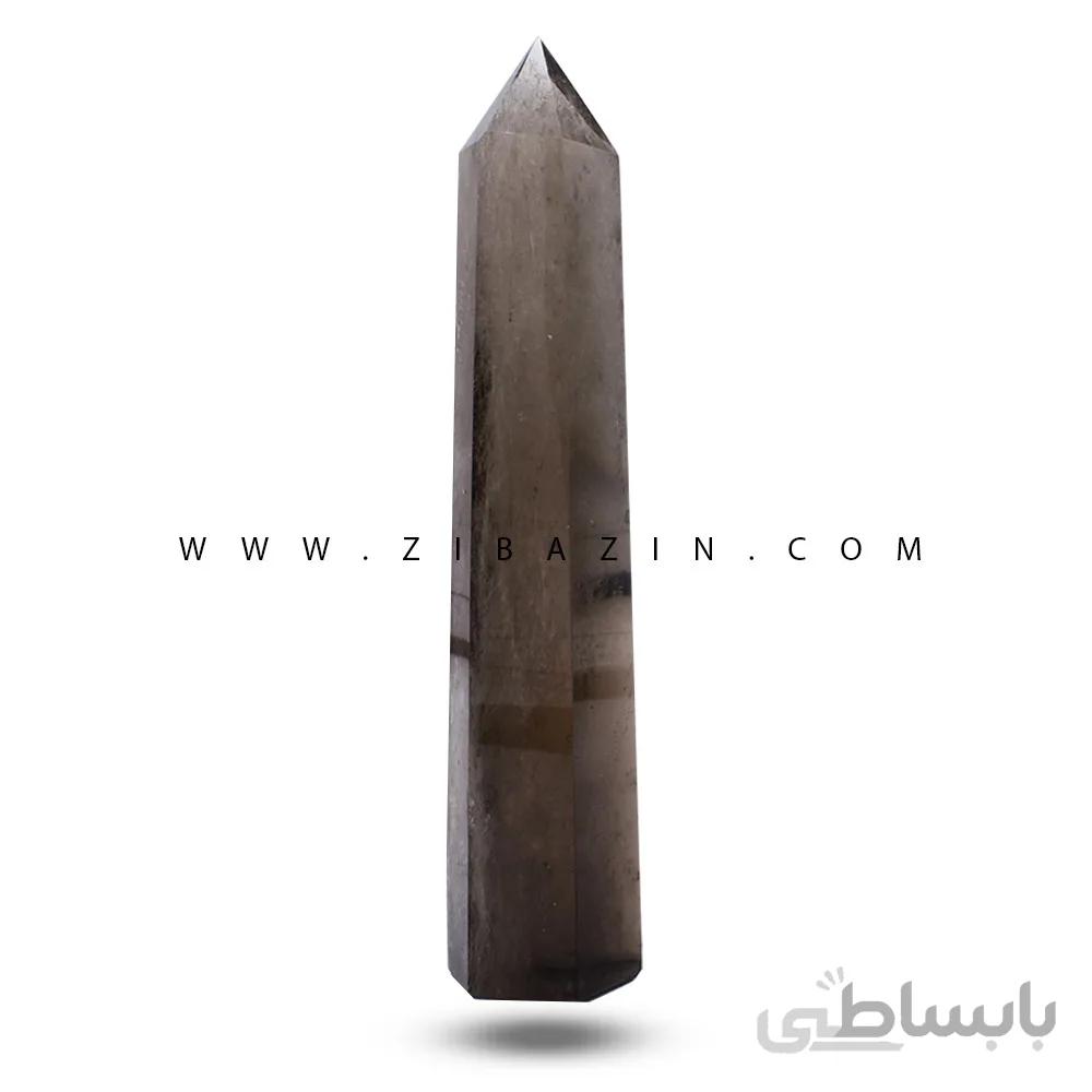 منشور سنگی کوارتز دودی ا Smocky Quartz prism