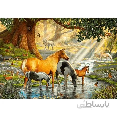 نخ و نقشه تابلو فرش حیوانات کد 28