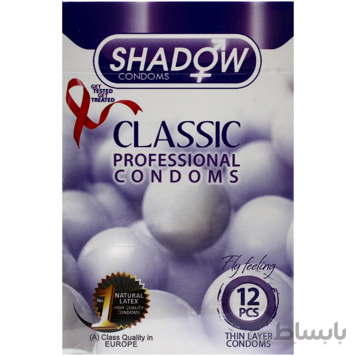 کاندوم شادو مدل Classic بسته 12 عددی ا shadow classic condoms Pack Of 12