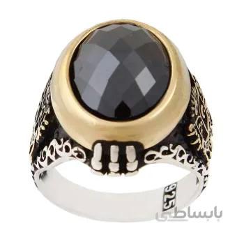 انگشتر نقره مردانه مدل ترک کد AM_1354