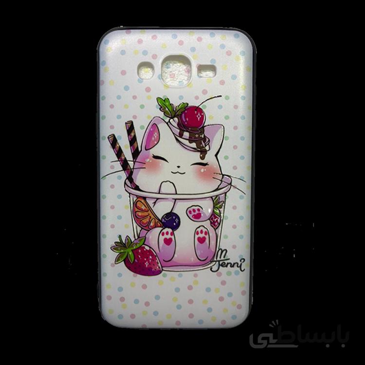قاب طرح دار سامسونگ J7 طرح گربه/SAMSUNG J7