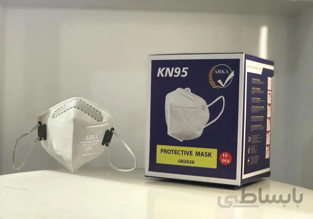 ماسک ۵لایه ذوزنقه ای (KN95) دارای تاییدیه دانشگاه علوم پزشکی ایران