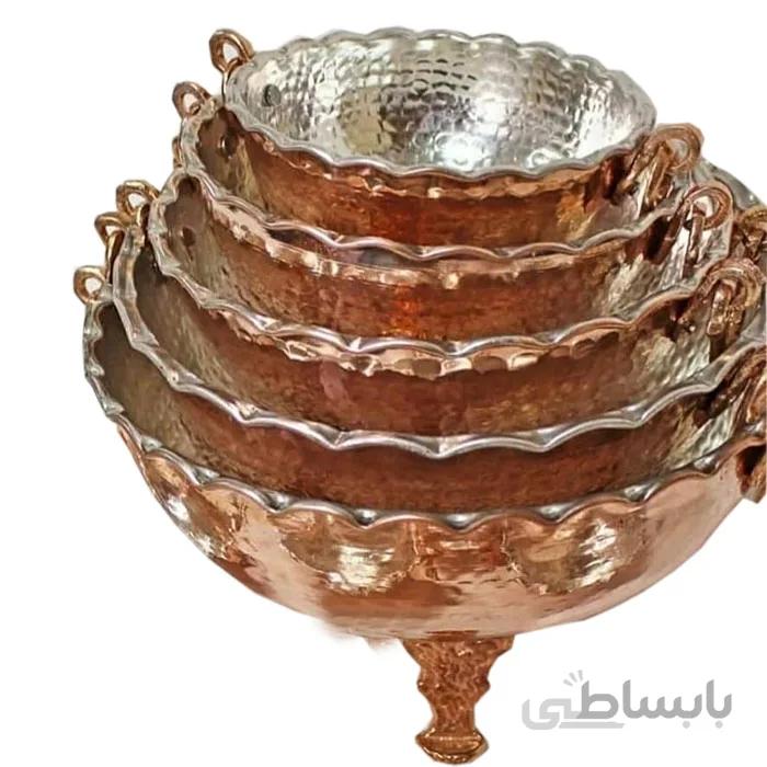 کاسه مسی مجموعه 6 عددی کد KAM-02