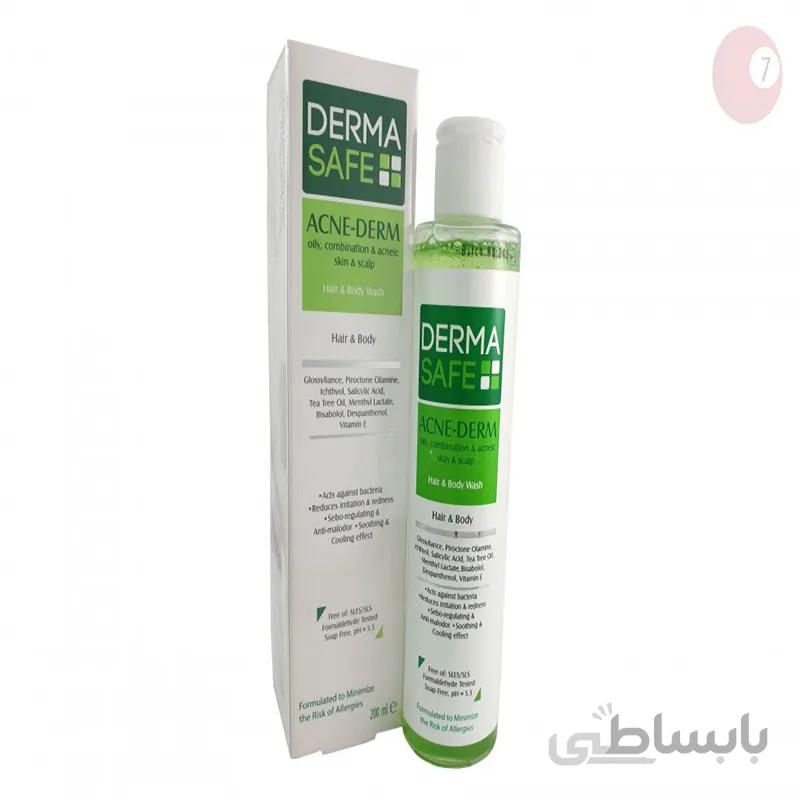 درماسيف -شامپو سر وبدن پوست چرب -200 م ل