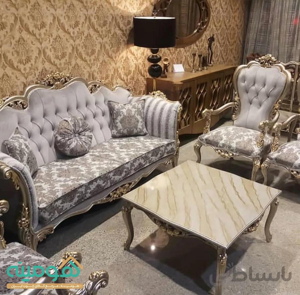 مبل کلاسیک ۹نفره مدل آراد