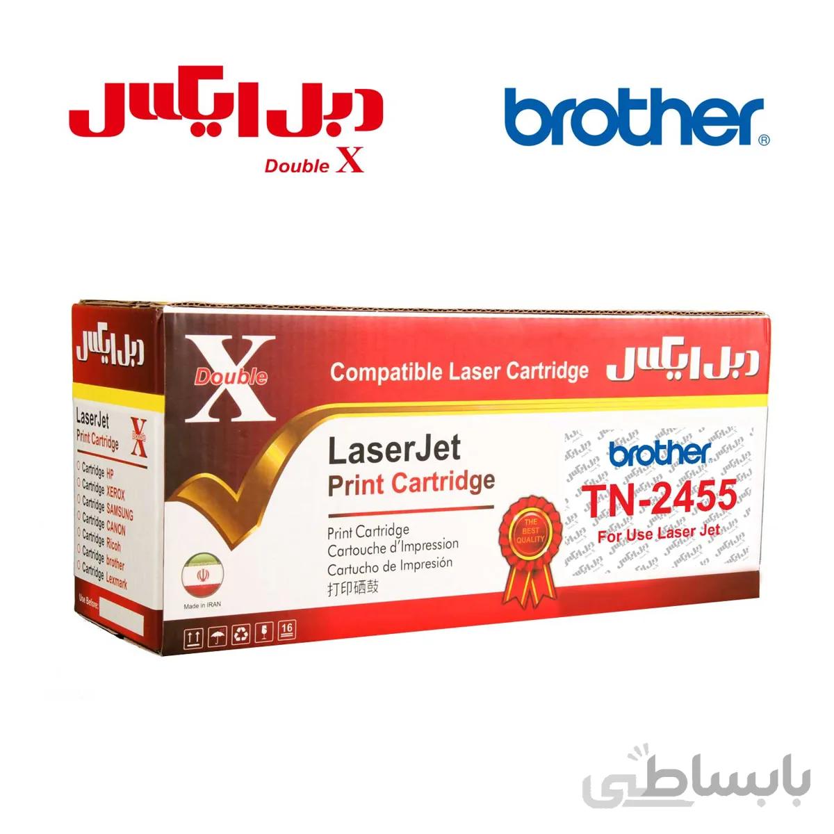 کارتریج تونر مشکی برادر Brother TN-2455 دبل ایکس