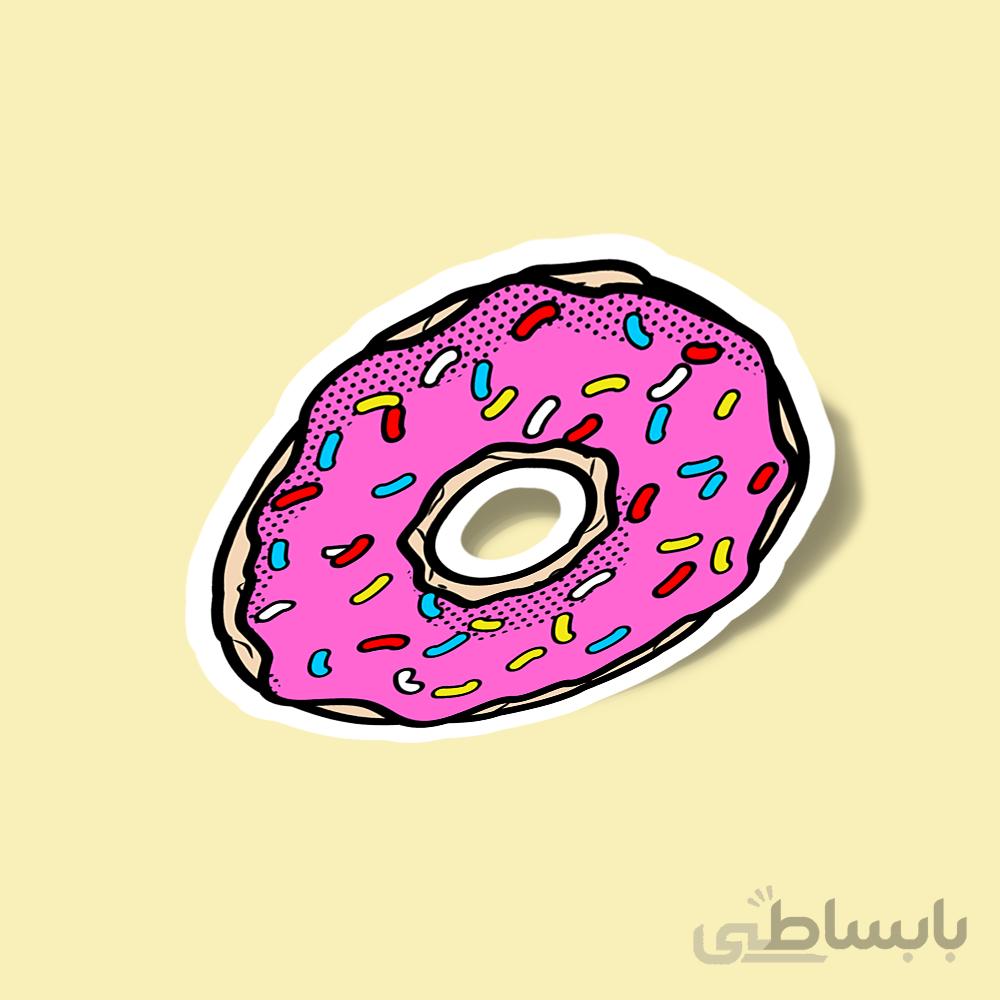 استیکر donut-popart