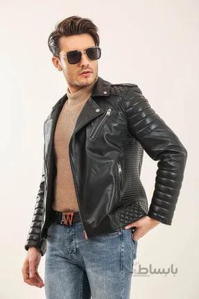 خرید اینترنتی کاپشن چرم طبیعی مردانه از استانبول برند YAMAN رنگ مشکی کد ty239616182