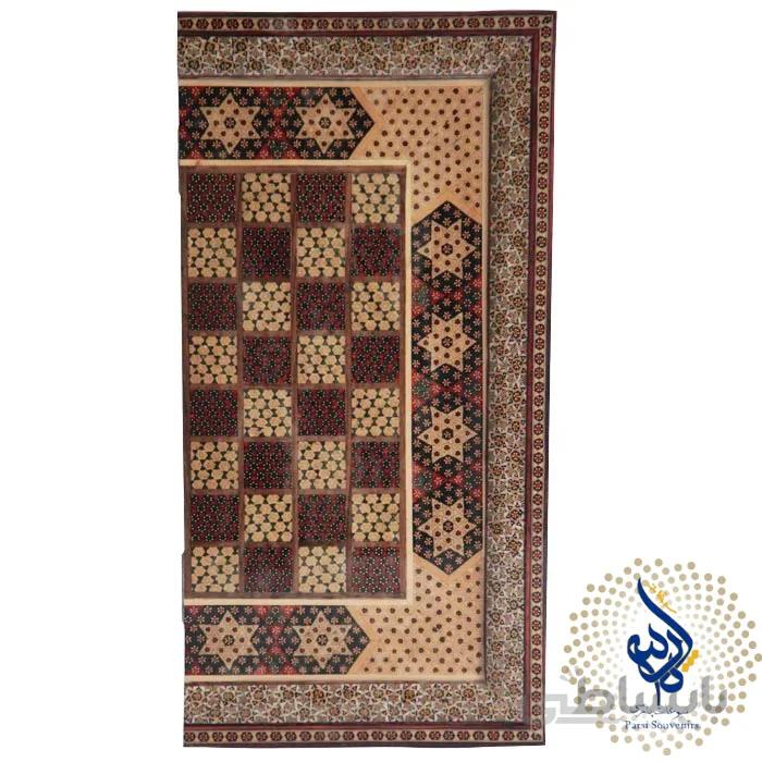 صفحه شطرنج و تخته نرد خاتم کاری طول 40 سانتی متر کد TNK-27