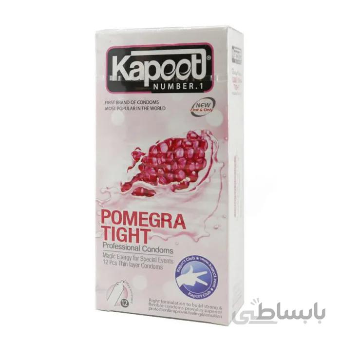 کاندوم کاپوت مدل Pomegra Tight بسته 12عددی ا Kapoot Pomegra Tight Professional Condom 12pcs