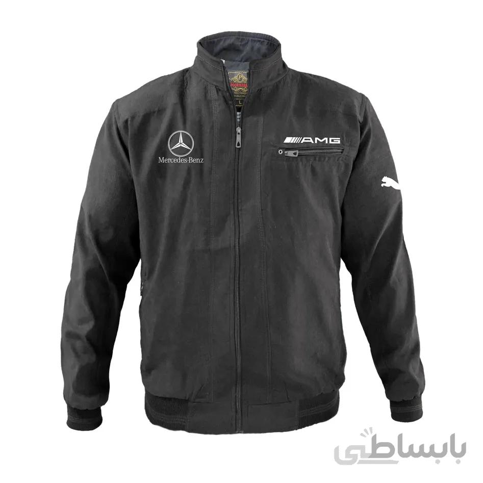 کاپشن بهاری مشکی بنز amg