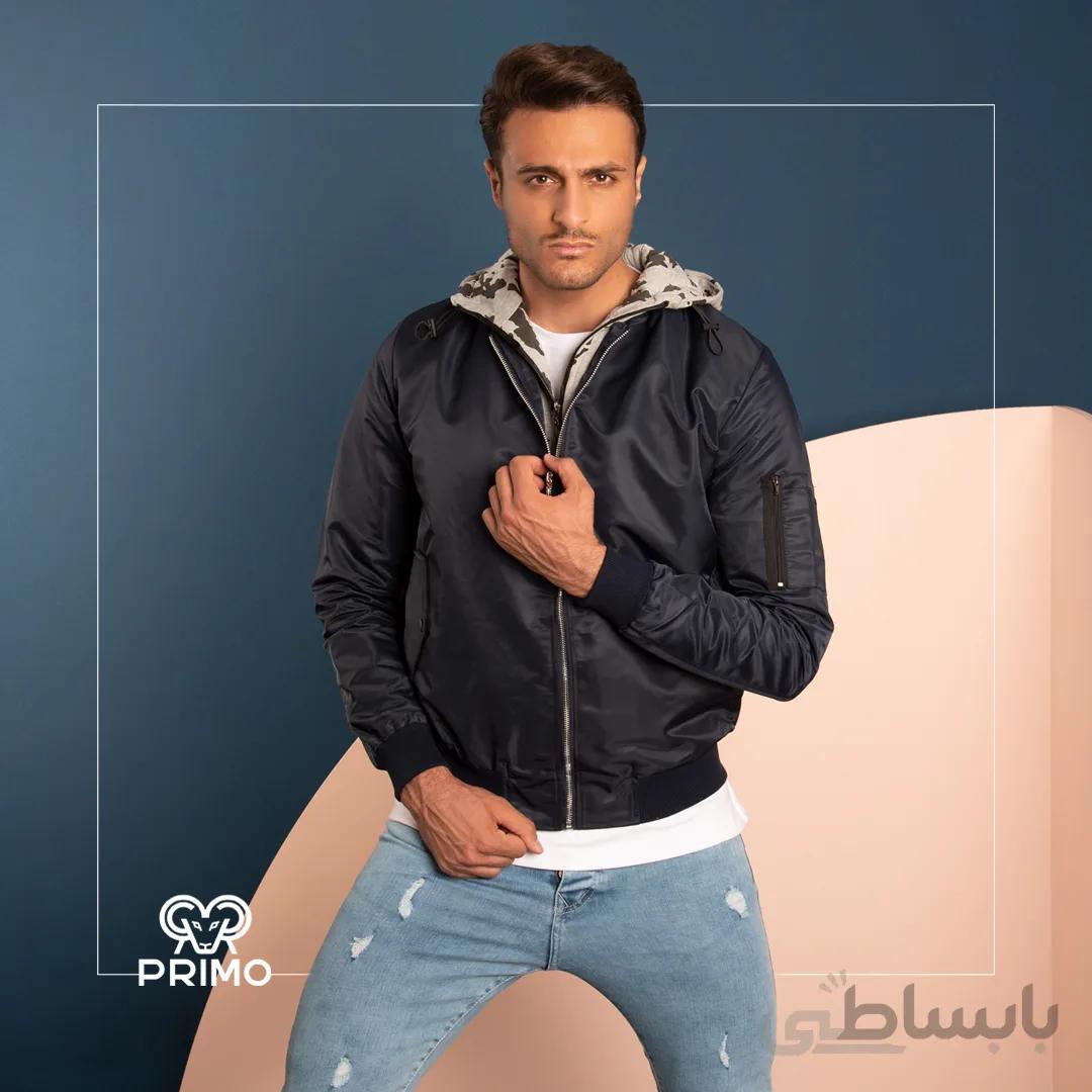 کاپشن شمعی کلاه دار 802102