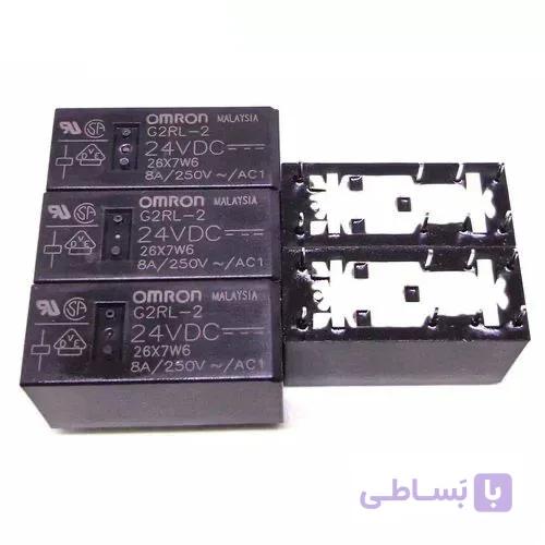 رله ۲۴ ولت ۲ کنتاکت ۸ آمپر Omron-اومرون