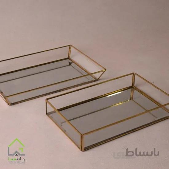 سینی پذیرایی کف آینه