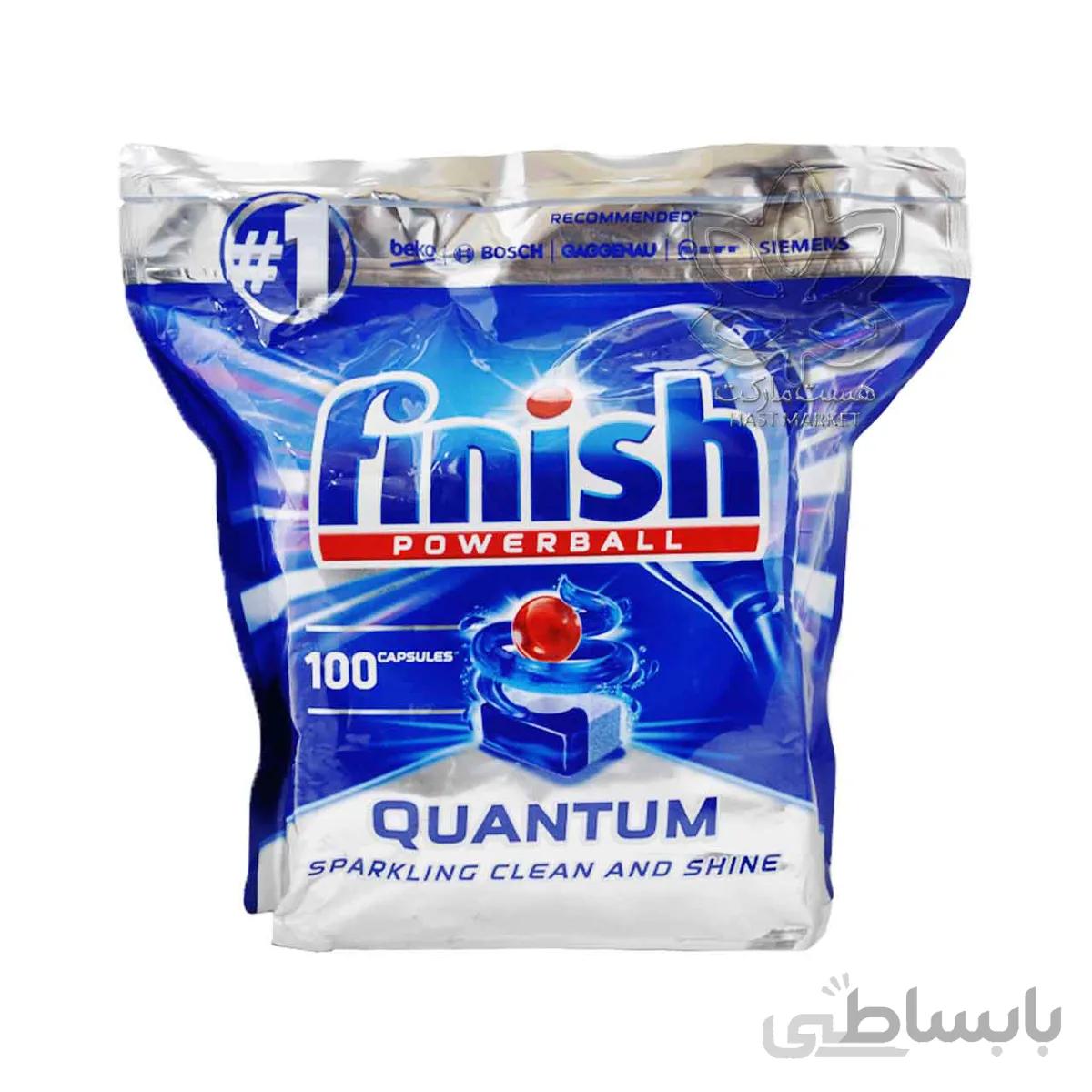 کپسول ماشین ظرفشویی ۱۰۰ عدد کوانتوم فینیش – finish