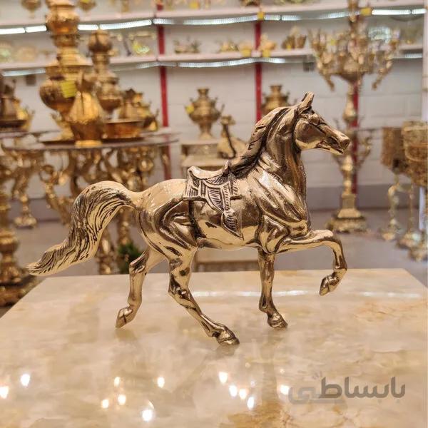 مجسمه برنزی اسب زین دار سایز بزرگ کد ۱۲۴۱