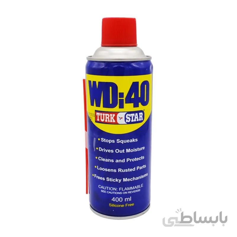 اسپری روان کننده WD-40 ترک استار 400 میلی لیتر
