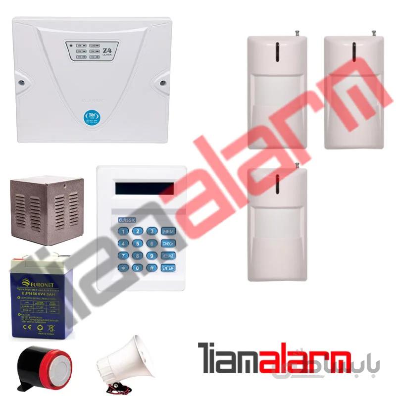 پکیج دزدگیر اماکن بیسیم مدل کلاسیکPROبا تلفن کننده ی 20 حافظه CLFOX3