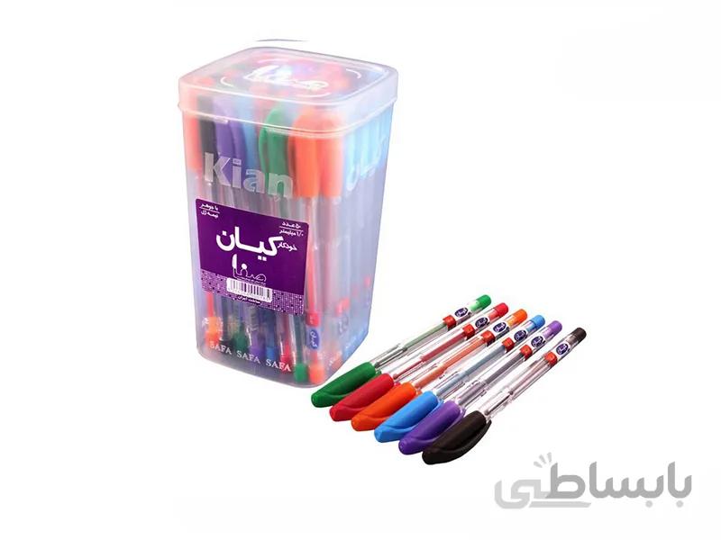 خودکار کیان رنگی بسته 50 عددی