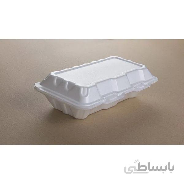 ظرف یکبار مصرف فوم یک و نیم پرسی کاسپین در کارتن 300 عددی ا disposable single and half foam