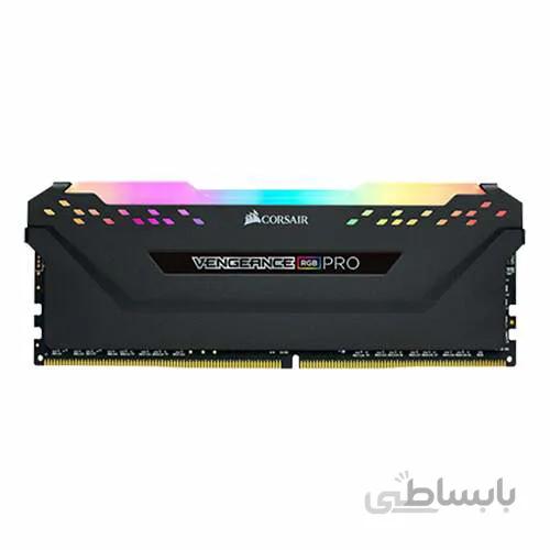 رم کامپیوتر Corsair Vengeance RGB PRO Black 8GB DDR4 3200MHz