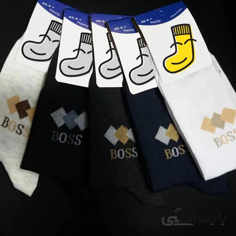 جوراب ساق دار مردانه طرح Boss عطری