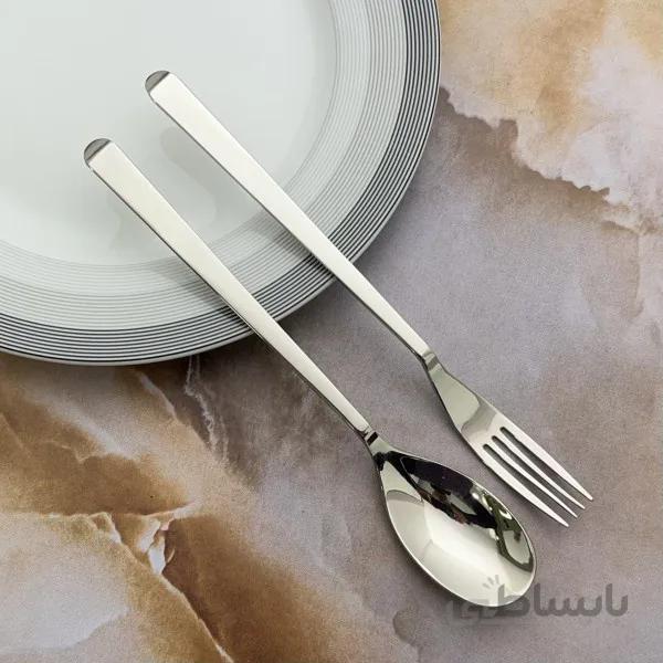 قاشق چنگال 6 نفره استیل کد 590396
