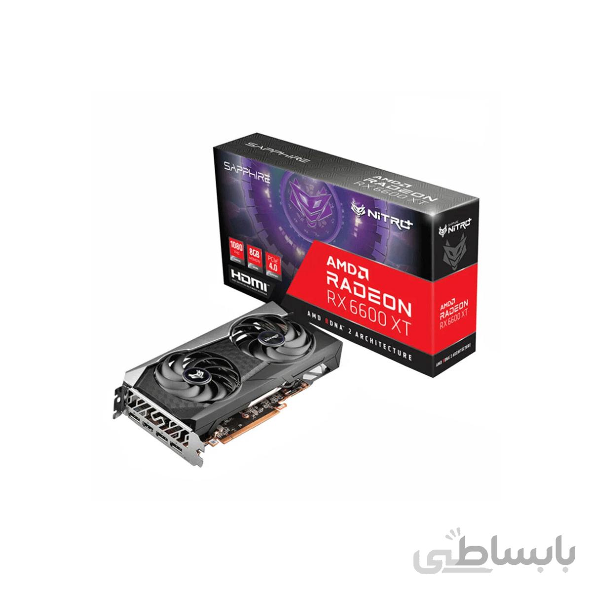 کارت گرافیک سافایر مدل NITRO+ AMD Radeon RX 6600 XT حافظه 8 گیگابایت ا NITRO+ AMD Radeon RX 6600 XT 8GB GDDR6 Graphics Card