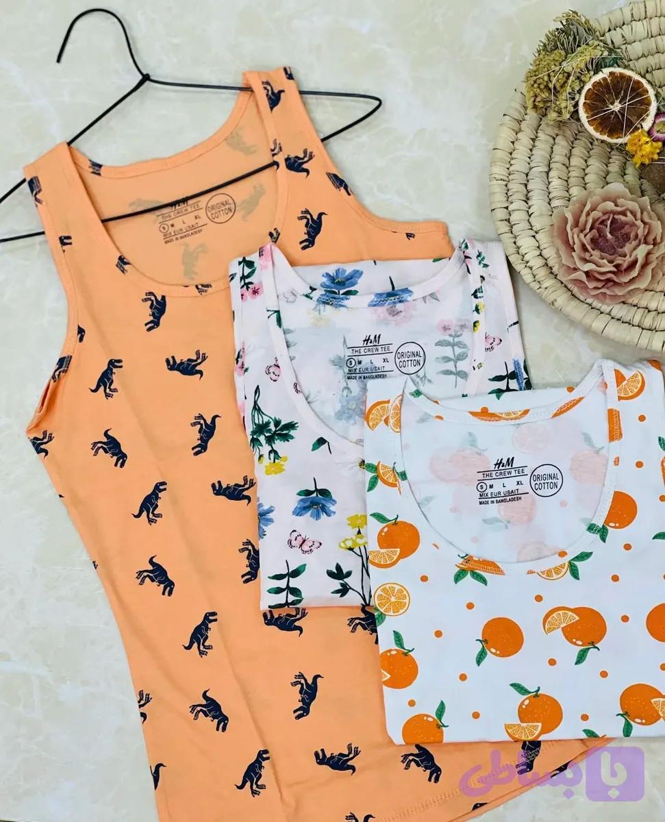 تاپ دخترانه H&M اورجینال کارت سفید، سایز small