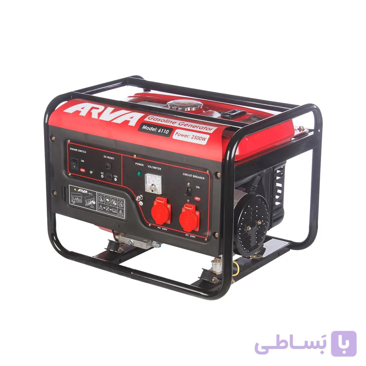 موتور برق بنزینی 2500 وات آروا مدل 6110 — تصویر 1