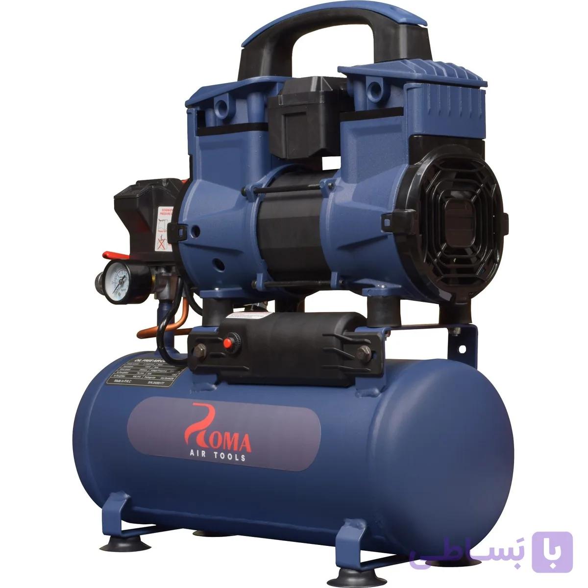 کمپرسور هوا سایلنت روما 10 لیتری سری پرایم مدل 2-1180F10A