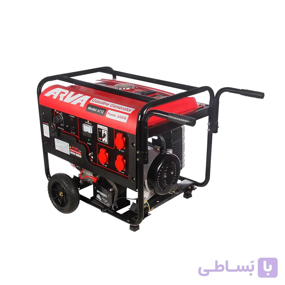 موتور برق بنزینی 6500 وات آروا مدل 6112 — تصویر 1