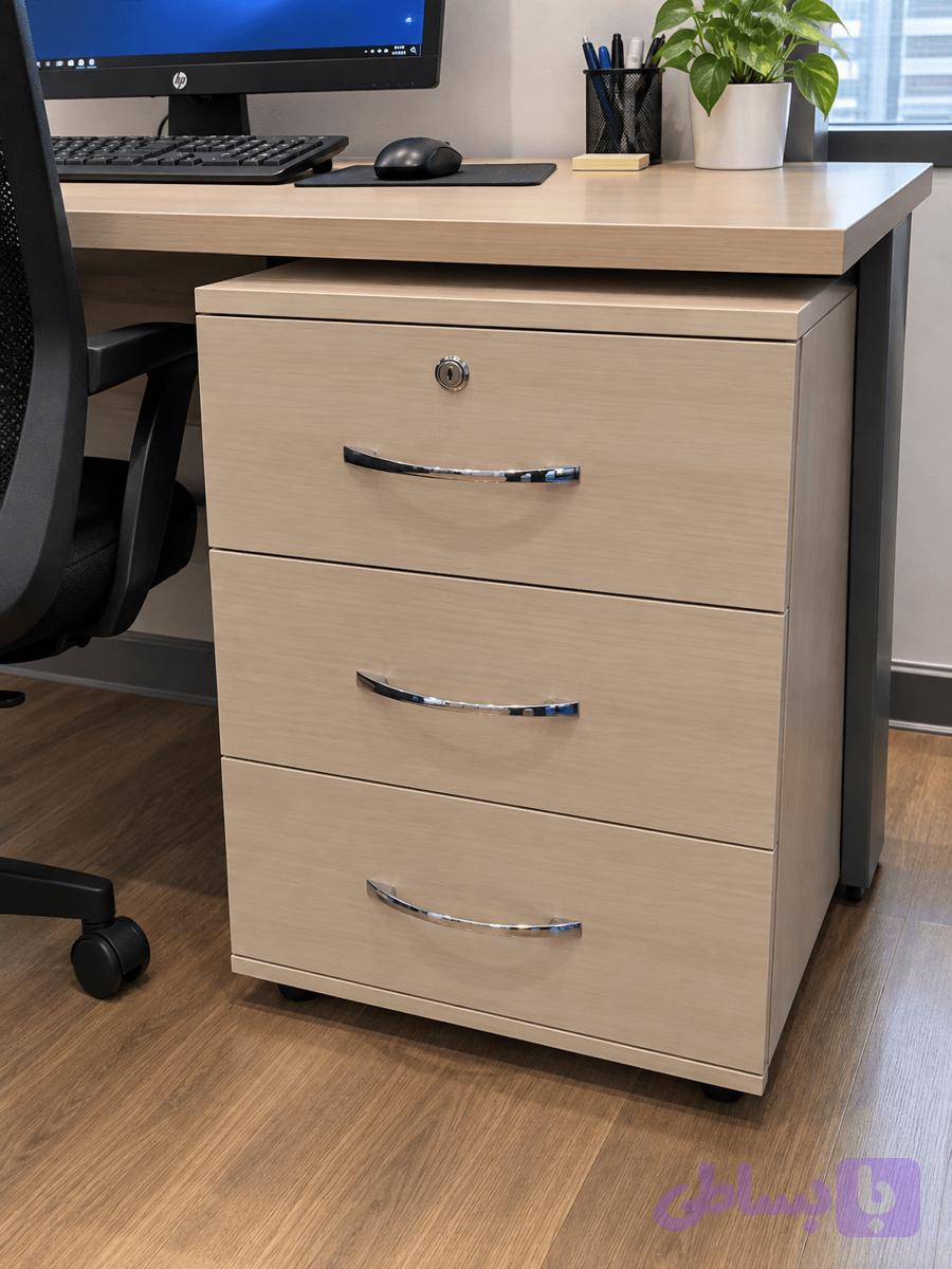 فایل سه کشو اداری MDF و نئوپان — تصویر 1