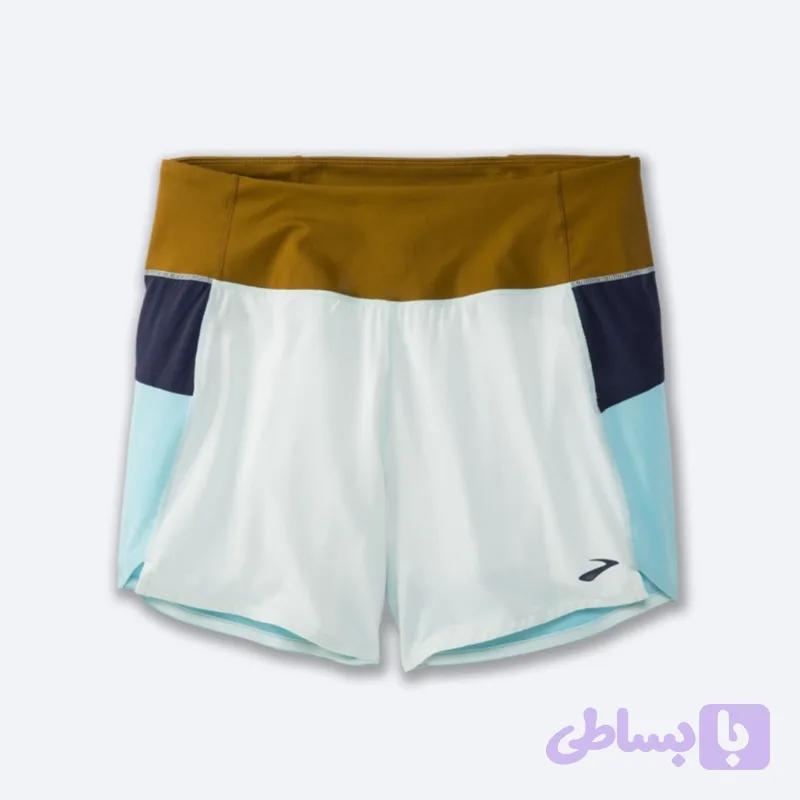 شورت ورزشی زنانه بروکس Brooks Chaser 5″ Short یخی — تصویر 1