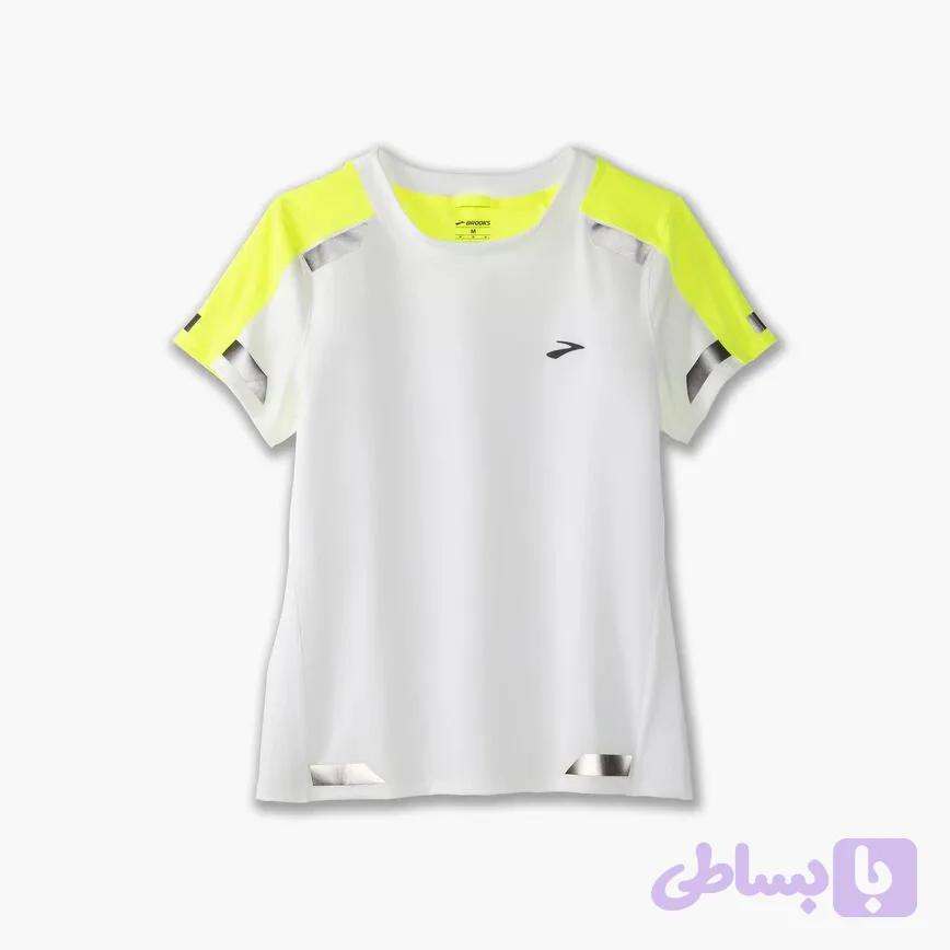 تیشرت ورزشی زنانه بروکس Atmosphere Short Sleeve سفید کربنات — تصویر 1