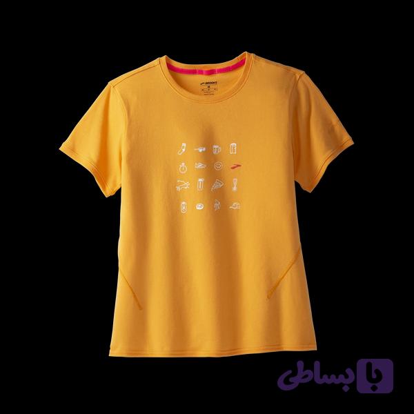 تیشرت ورزشی زنانه بروکس Brooks Graphic short sleeve — تصویر 1