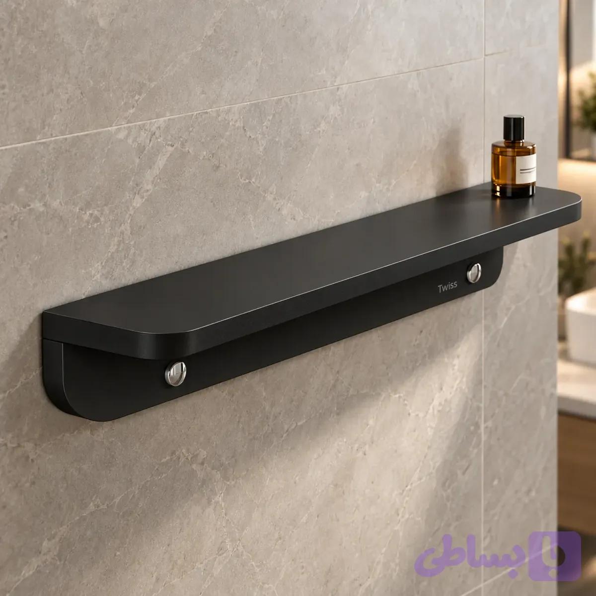 شلف حمام دیواری تک طبقه ۶۰ سانتی توییس مدل TWS-2004
