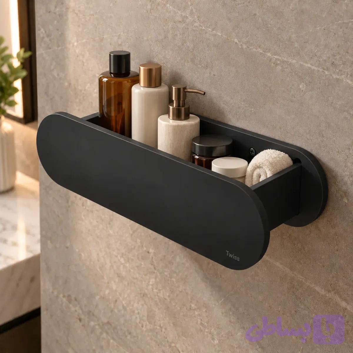 شلف حمام و جای شامپو دیواری PVC توییس مدل TWS-2002