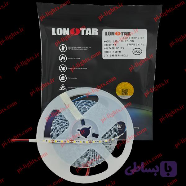 ال ای دی نواری 12 ولت تراکم 120 برندLonstar (5میلی متر)
