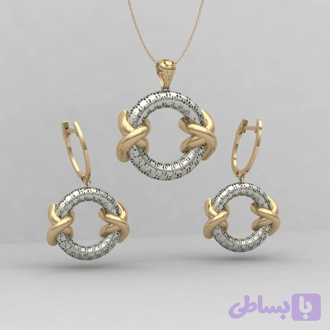 فایل سه بعدی نیم ست تراش خور طلا کد 2-100435 — تصویر 1