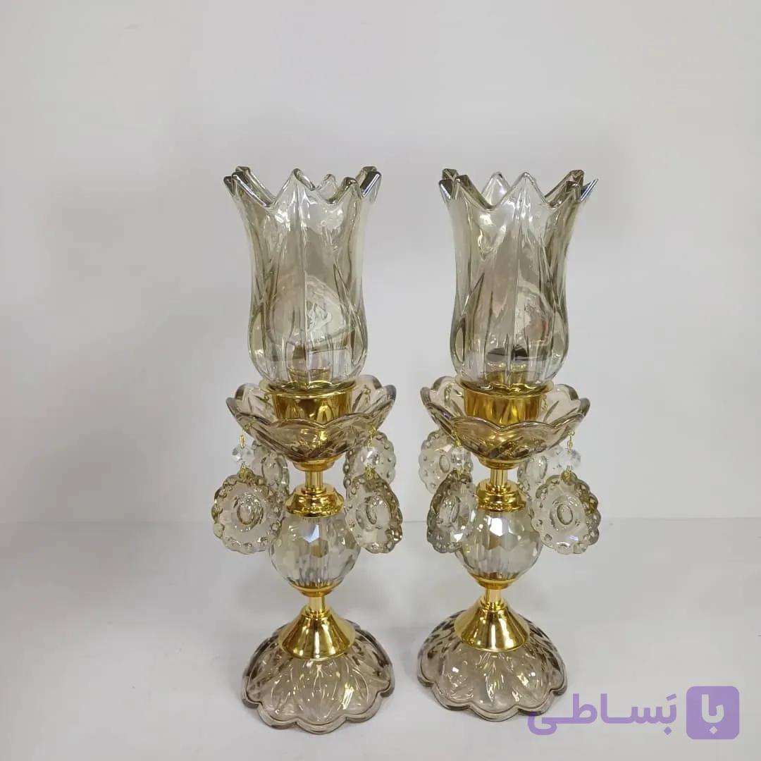 شمعدان تک گوی کریستال کد 307