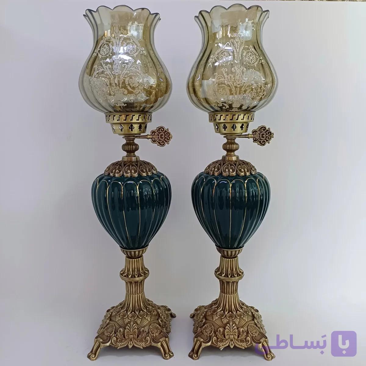 شمعدان پایه ترمه دو تیکه – کد 102 — تصویر 1