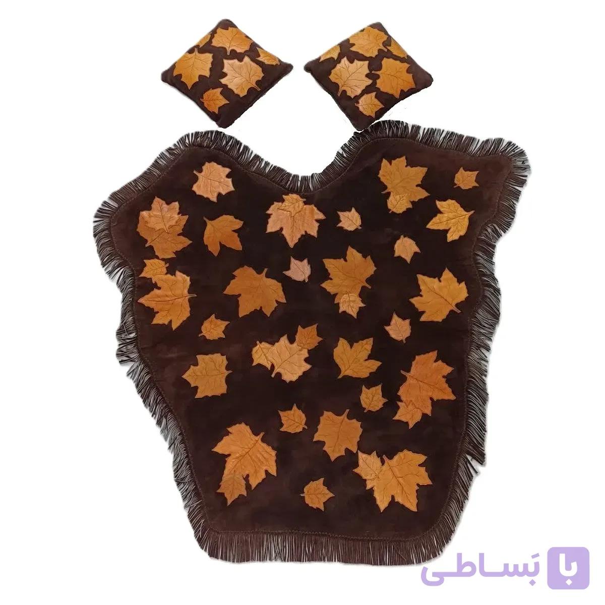 ست فرش و کوسن طرح پاییزه کد 5014 — تصویر 1