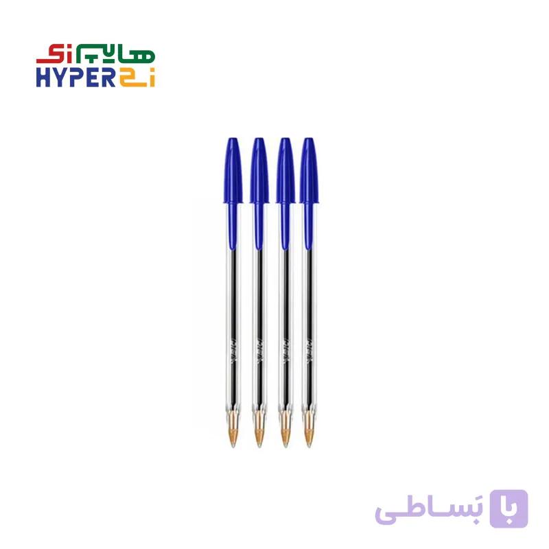 بلیستر خودکار بیک 4عددی (آبی-مشکی-قرمز-سبز)