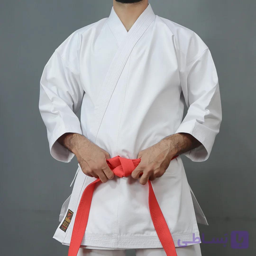 لباس کاتا کاراته ایران رزم کد سوپر 4000 طلایی — تصویر 1