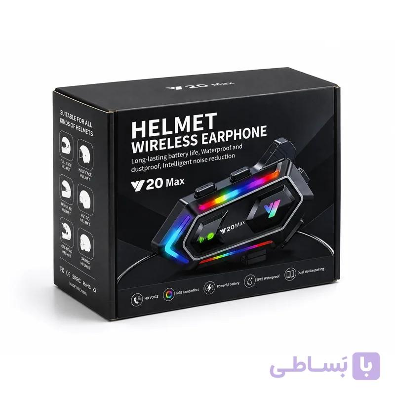 هدست بلوتوث کلاه کاسکت Y20 Max — تصویر 1