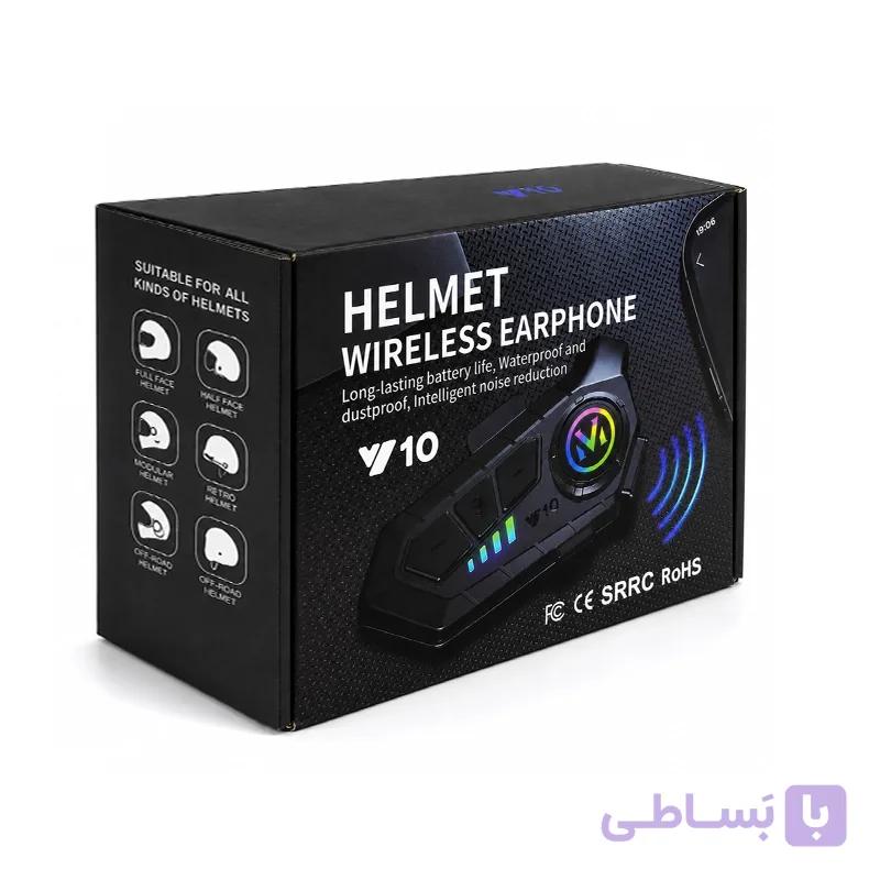 هدست بلوتوث کلاه کاسکت Y10 — تصویر 1