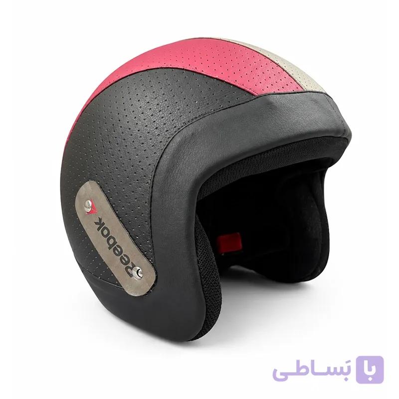 کلاه کاسکت چرمی کلاسیک بدون فک — تصویر 1