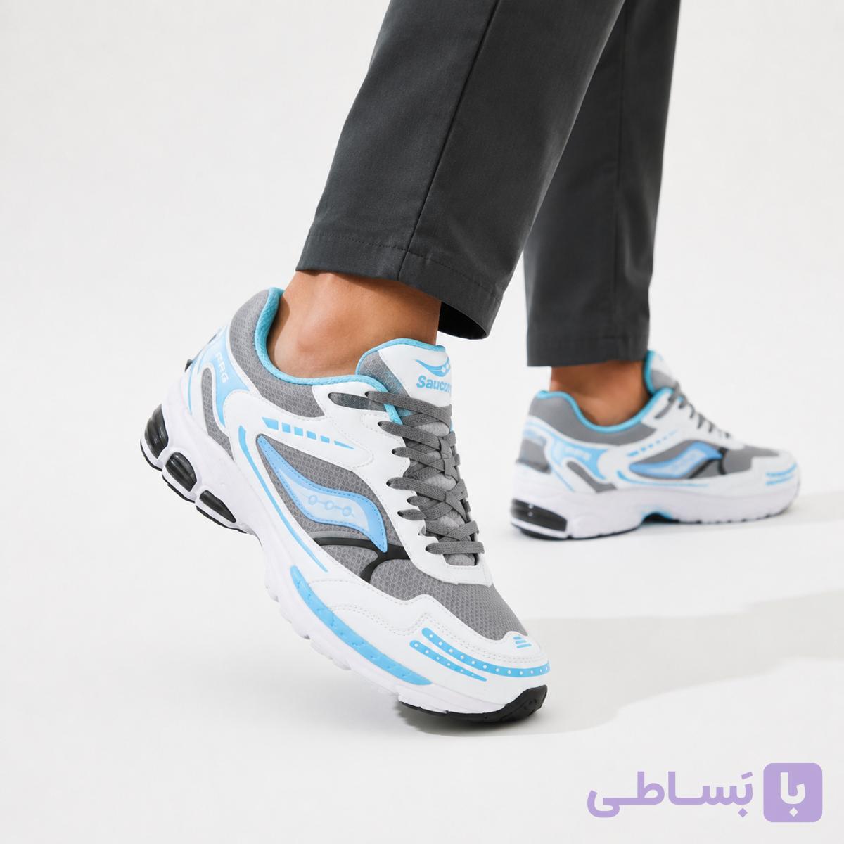 کتونی مردانه ساکانی سبک تنفسی مناسب دویدن و استفاده روزانه