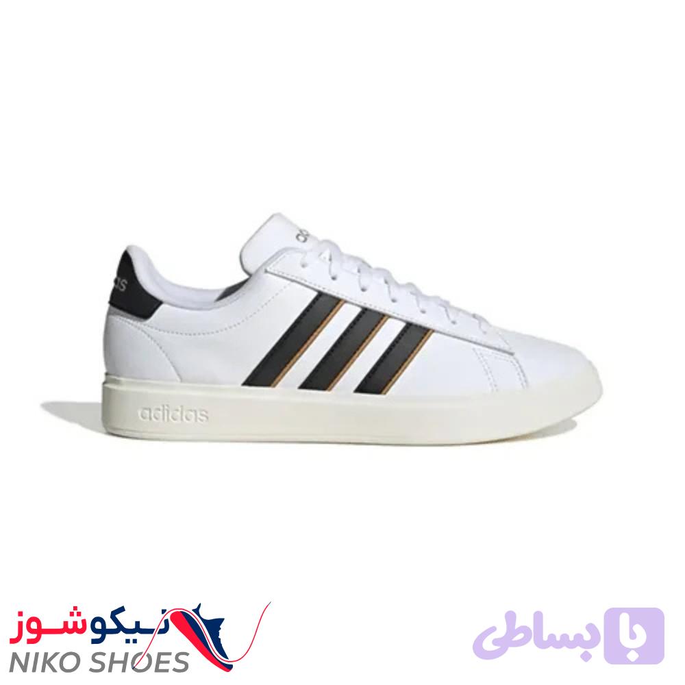 کفش آدیداس مدل Grand Court 2.0 رنگ سفید مشکی اورنج – کد JH9305 — تصویر 1